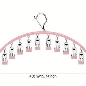 Closet Pants Rack, Metal Yoga Pants Rack, With 10pcs Clips